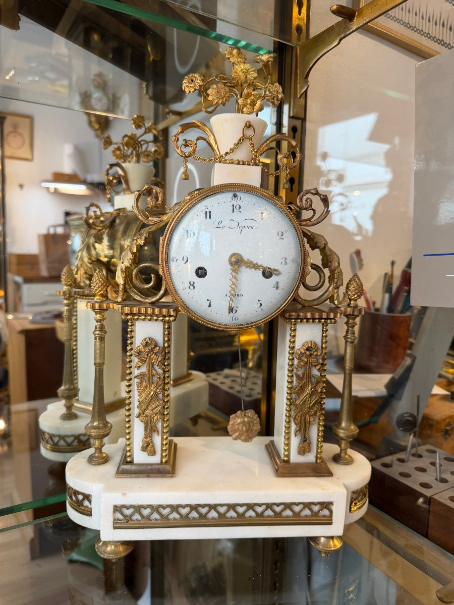 Louis XVI Portico Clock