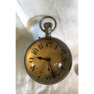 Montre "Boule" de bureau vers 1900