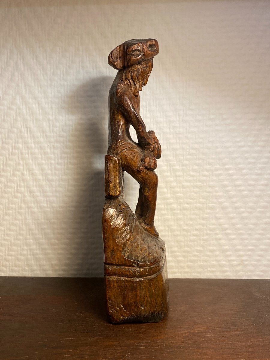Christ With Bonds Carved Wood 16th Century-photo-3