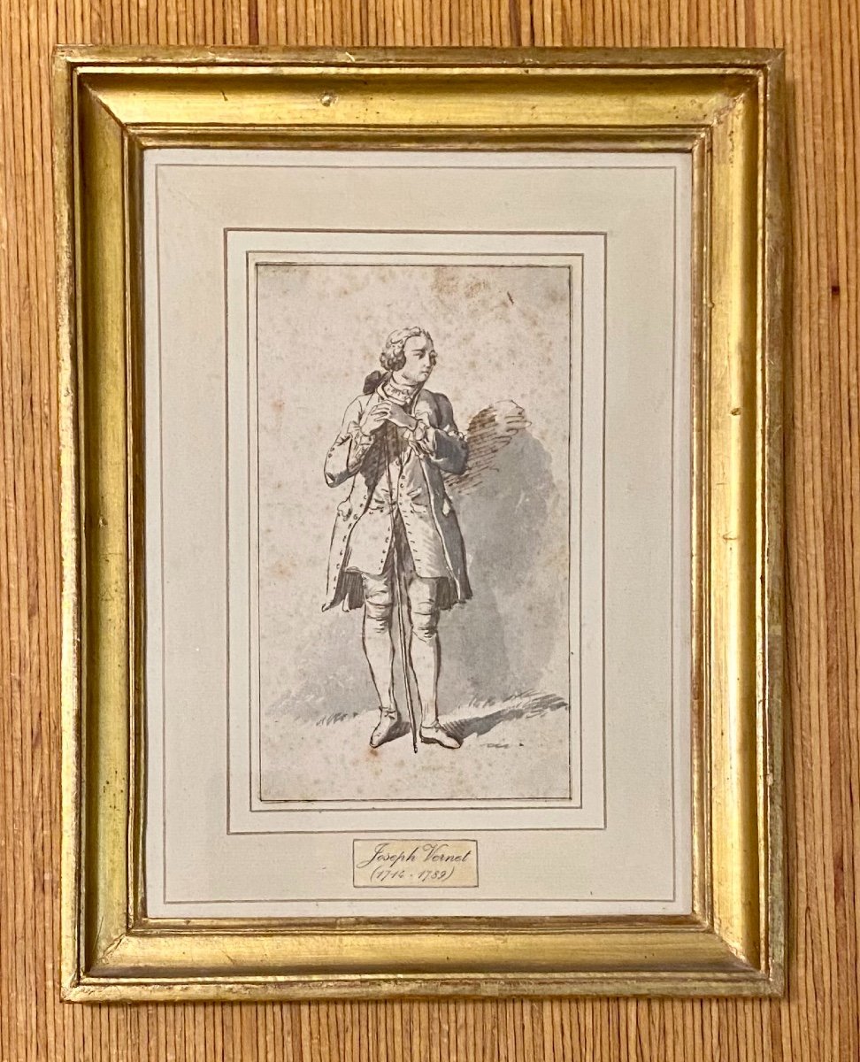 Ink And Wash - Gentleman - Claude Joseph Vernet