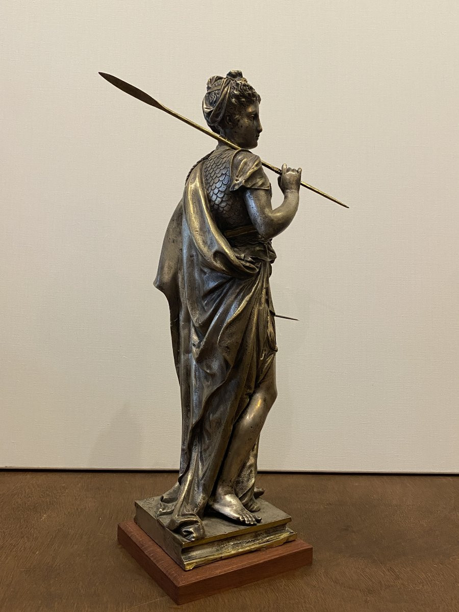 Bronze argenté - Diane Chasseresse -photo-2
