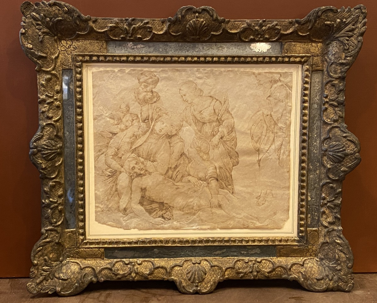 Drawing After Raphael And Louis XIV Frame 