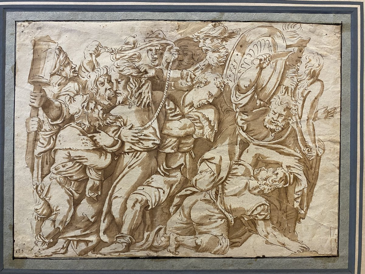 Ecole italienne du XVIIème siècle d'après Guilio Romano-photo-2