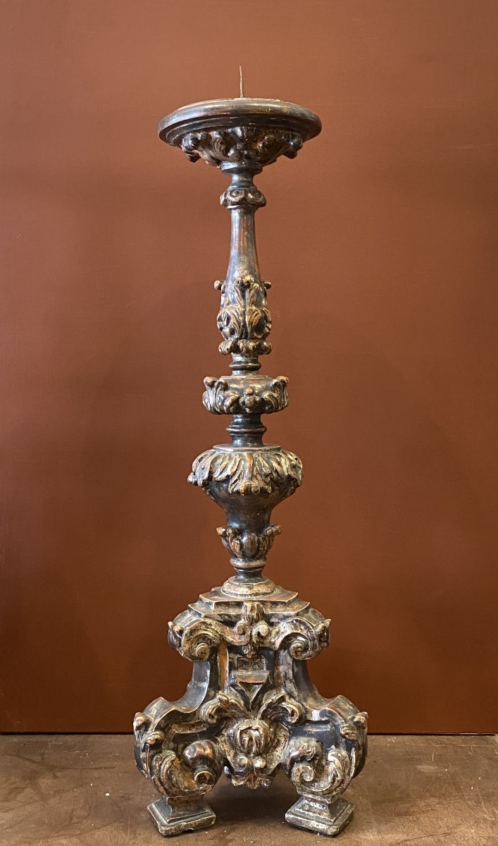 Pair Of Large 18th Century Candles-photo-3