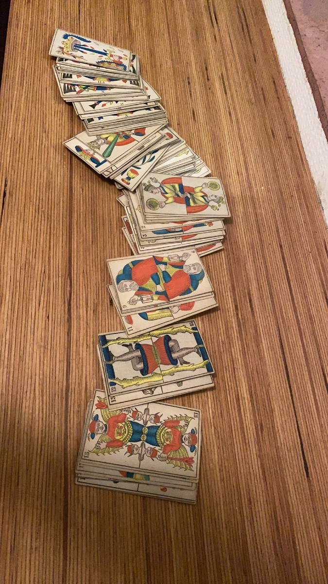 Jeu de tarot XIX siècle complet 78 cartes -photo-3