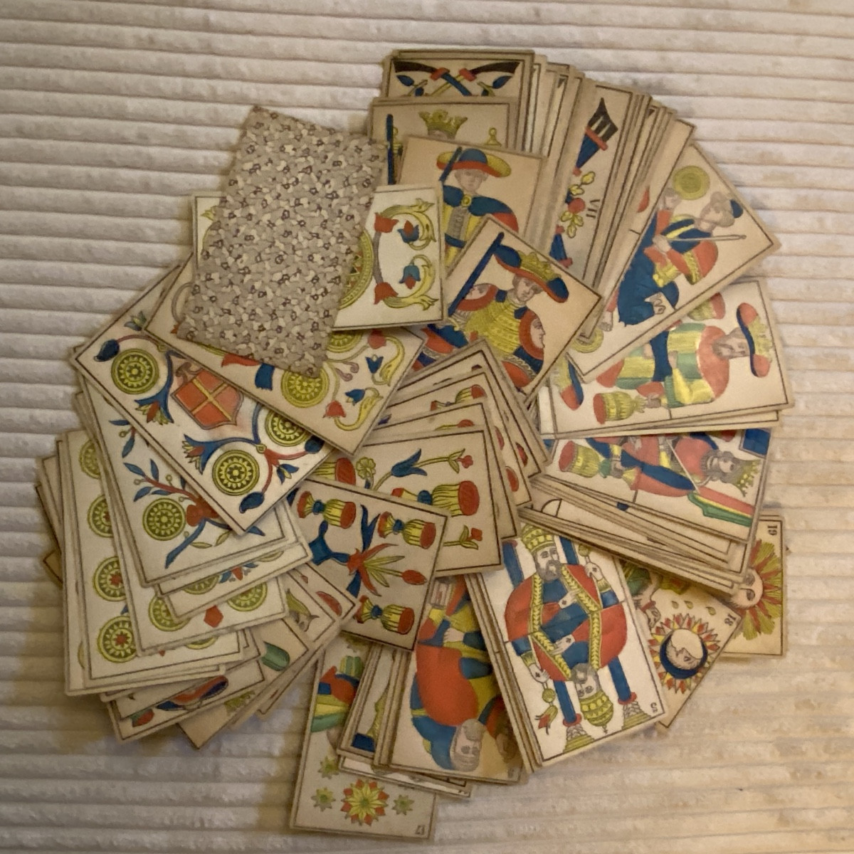 Jeu de tarot XIX siècle complet 78 cartes -photo-1