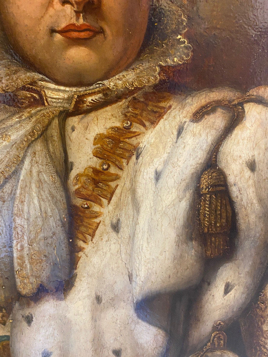 Grand portrait en tenue de sacre de Napoléon I-photo-2