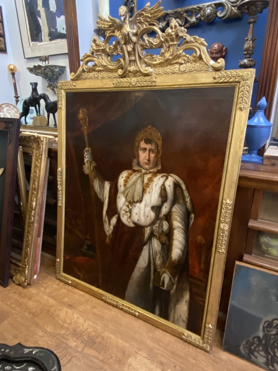 Grand portrait en tenue de sacre de Napoléon I-photo-5