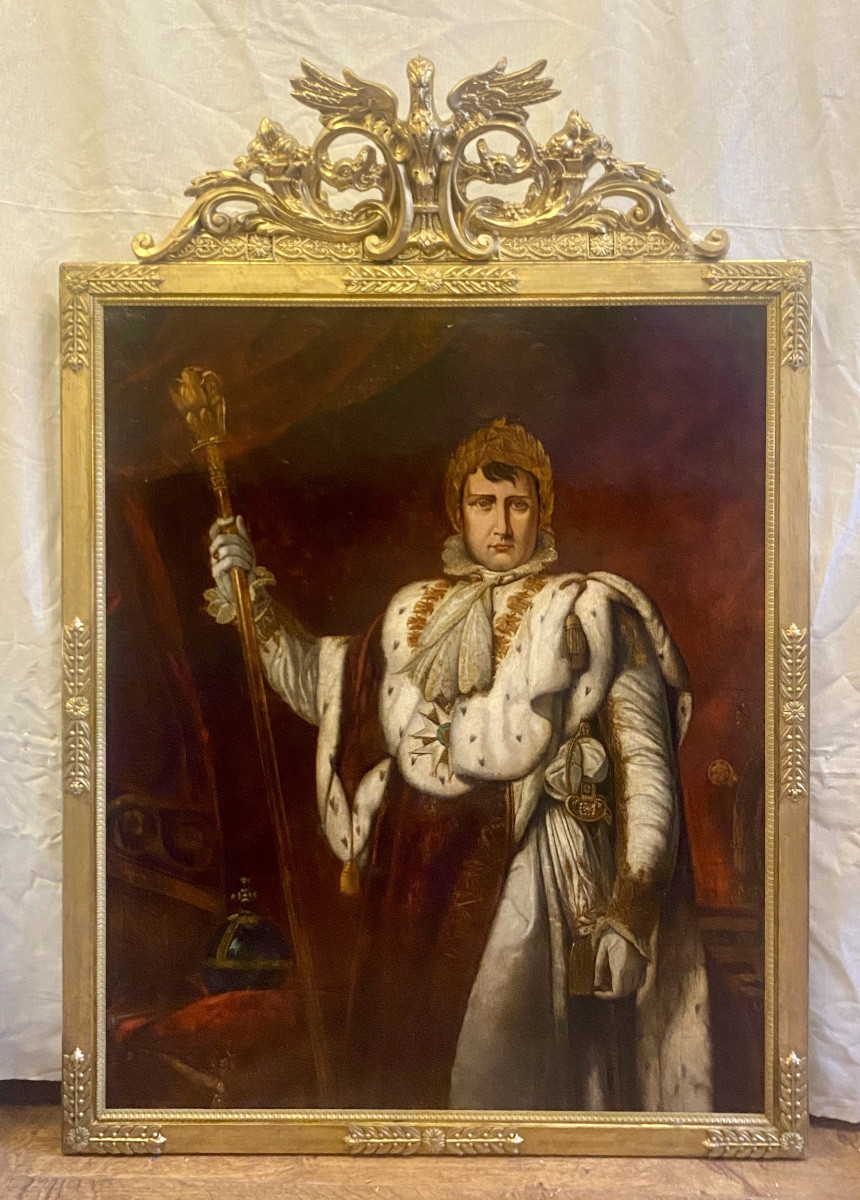 Grand portrait en tenue de sacre de Napoléon I