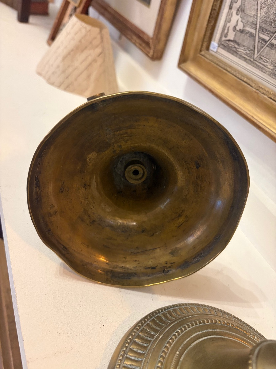 Louis XVI Style Bronze Candlestick -photo-4