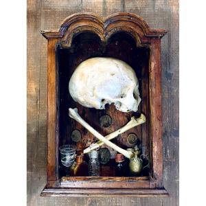 Memento Mori - Vanité - XIXeme Siècle - Crâne Véritable 