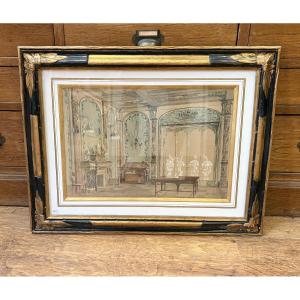 Lithography Or Engraving - Art Nouveau Interior
