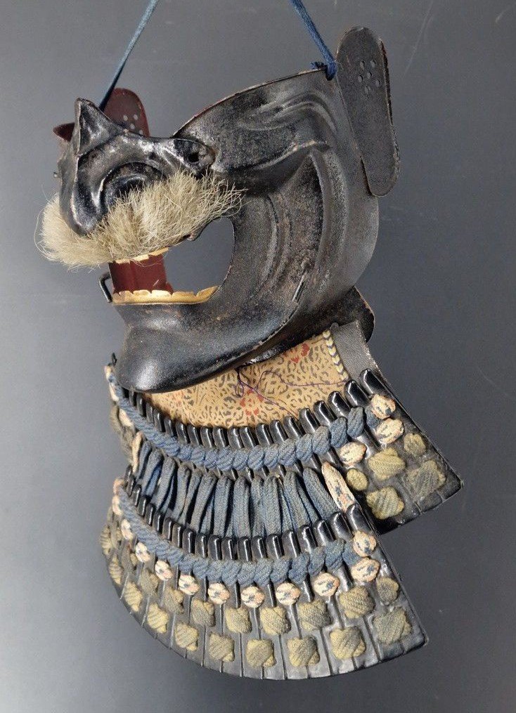 Mempo Japonais Masque Armure De Samourai  Epoque Edo Japon