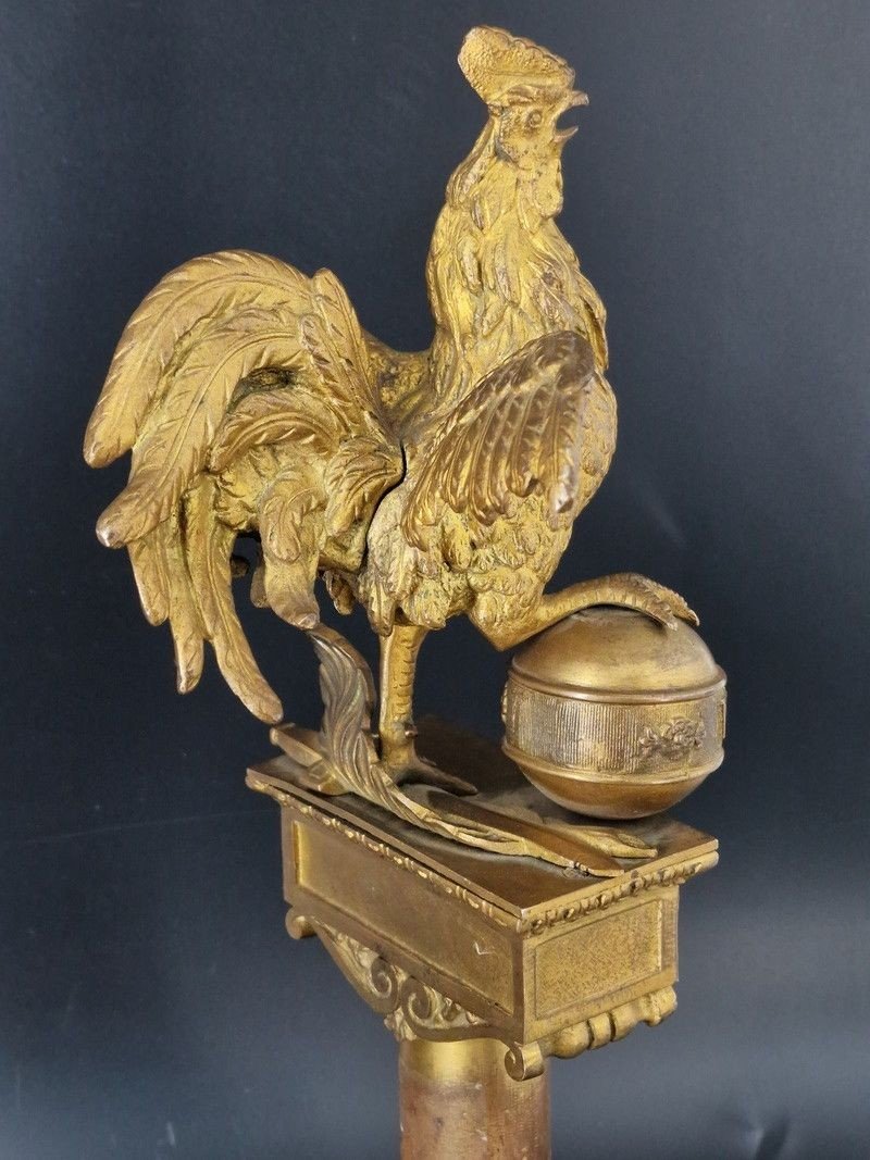 Rooster Flagpole Of The National Guard July Monarchy - France Louis Philippe-photo-2