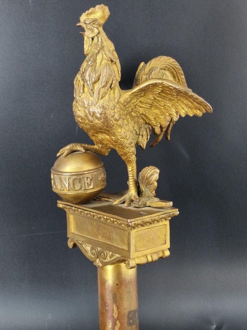 Rooster Flagpole Of The National Guard July Monarchy - France Louis Philippe-photo-3