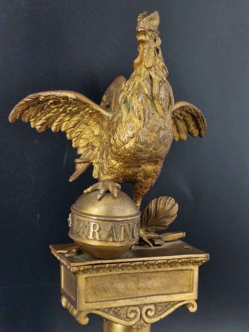 Rooster Flagpole Of The National Guard July Monarchy - France Louis Philippe-photo-4