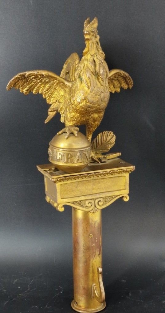 Rooster Flagpole Of The National Guard July Monarchy - France Louis Philippe-photo-2