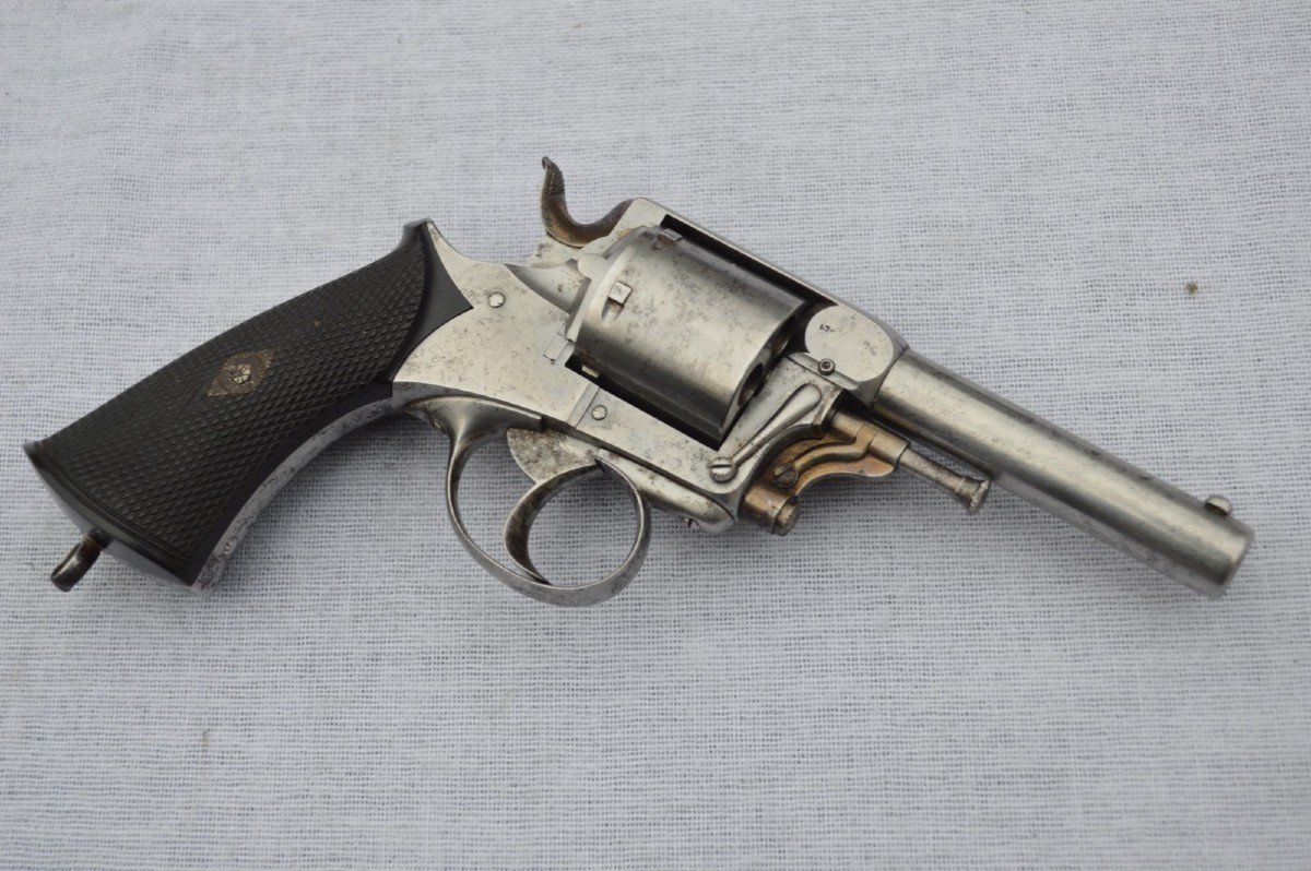 Faure Lepage Revolver Model 1872 By Lebeau Freres Monogrammed Mp In Box France 19th Century-photo-1