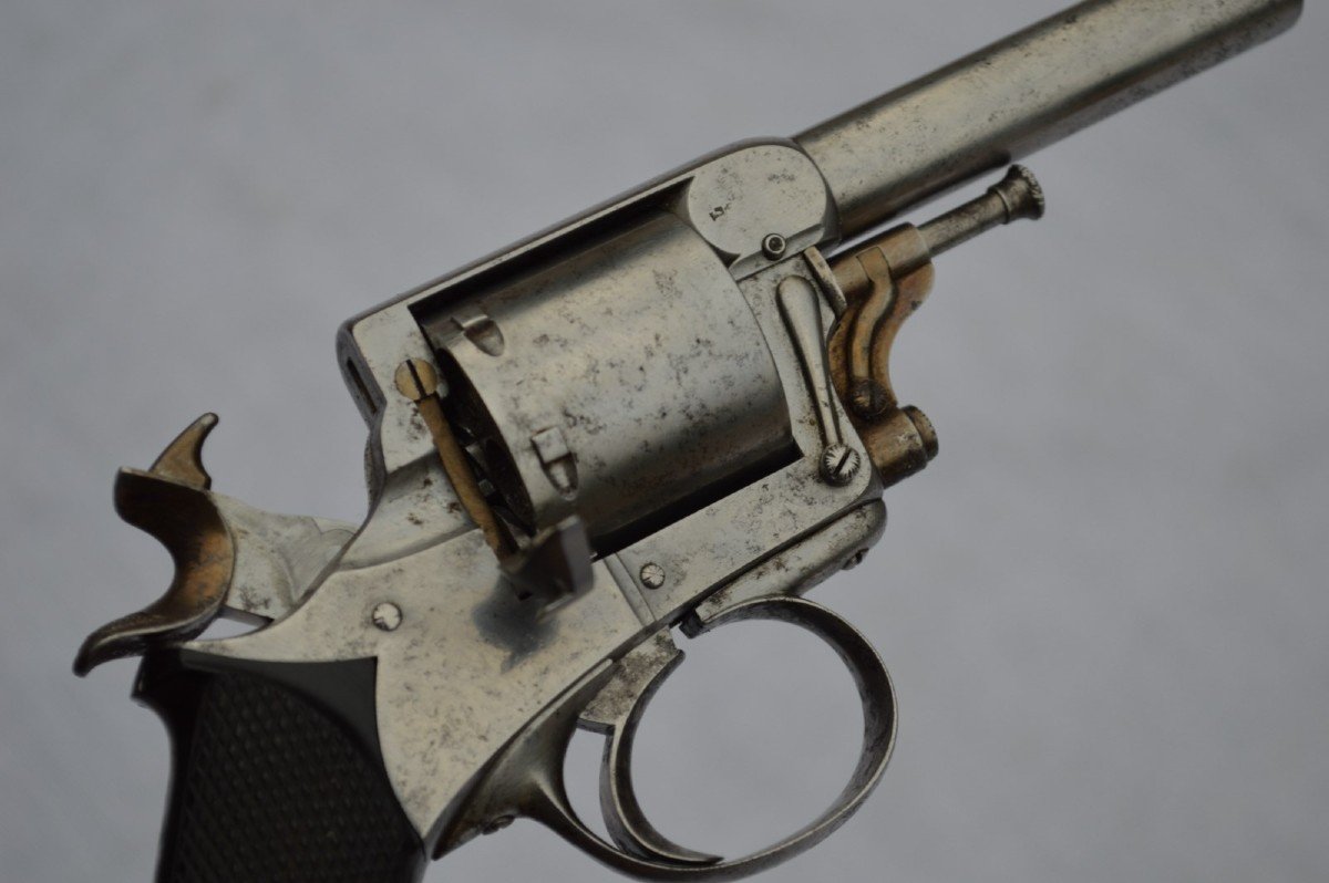 Faure Lepage Revolver Model 1872 By Lebeau Freres Monogrammed Mp In Box France 19th Century-photo-4