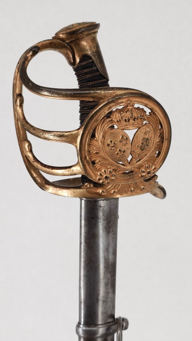 Officer's Sabre Of Cuirassiers Of The First Regiment Of The Queen - France Restoration-photo-1