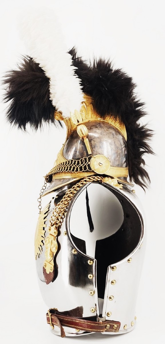 Helmet And Cuirass Of A Cuirassier Officer Of The Royal Guard, Model 1825, France, Restoration Period-photo-4