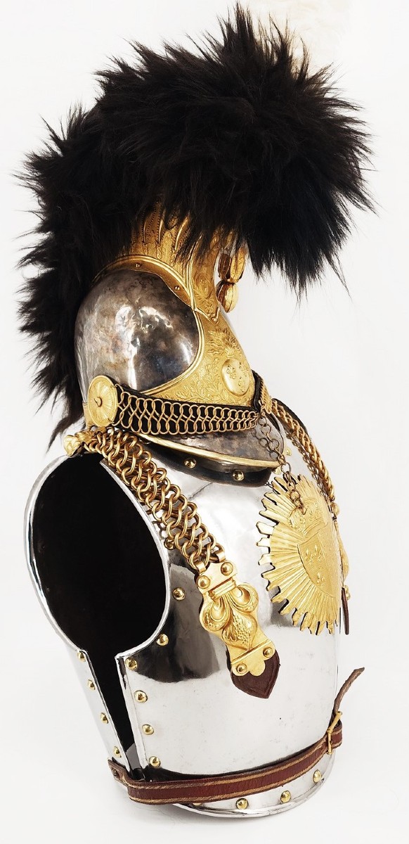 Helmet And Cuirass Of A Cuirassier Officer Of The Royal Guard, Model 1825, France, Restoration Period
