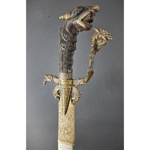 Kastane Short Sword From Ceylon Sri Lanka 18th Century