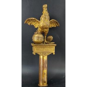 Rooster Flagpole Of The National Guard July Monarchy - France Louis Philippe
