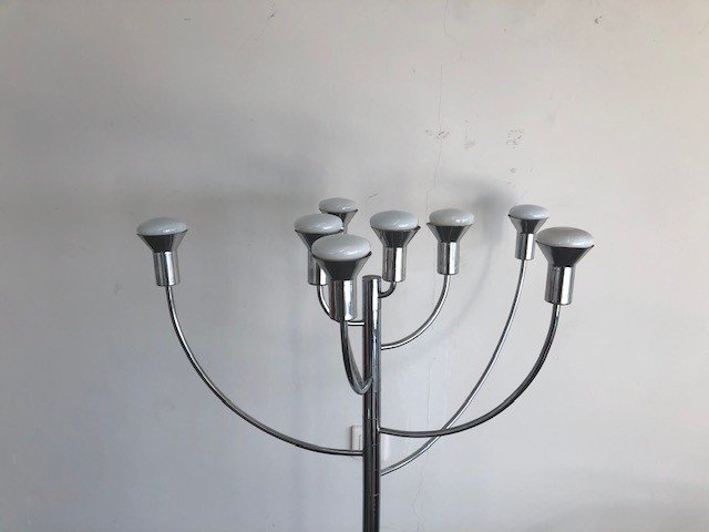 Lampadaire design de Max Bill Pour Temde Leuchten 1970 (travail Suisse Allemand)-photo-2