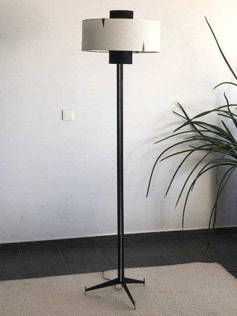 Rare Arlus Floor Lamp French Design 1950-photo-2
