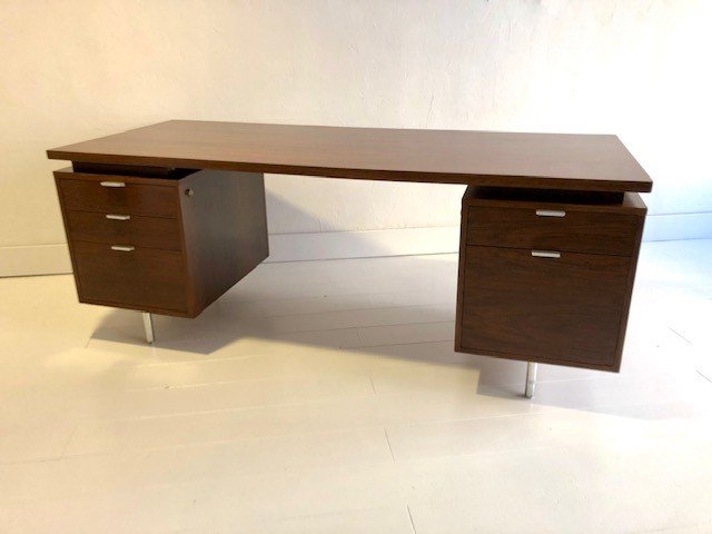 Bureau President En Palissandre Design  George Nelson   Pour Herman Miller 1950-photo-3