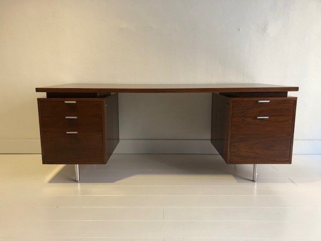 Bureau President En Palissandre Design  George Nelson   Pour Herman Miller 1950-photo-2