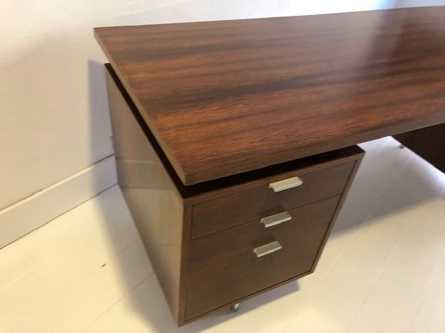 President Desk In Rosewood Design George Nelson For Herman Miller 1950-photo-2