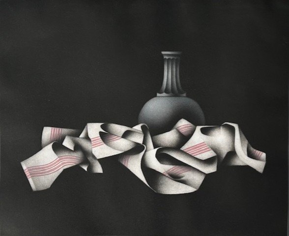 Lithograph / Engraving Mario Avati (1921-2009) Still Life (inspired By Giorgio Morandi) 20th Century-photo-2