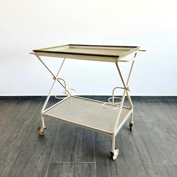 Serving Table By Mathieu Mategot 1950 (removable Tray - Rolling Table)-photo-4