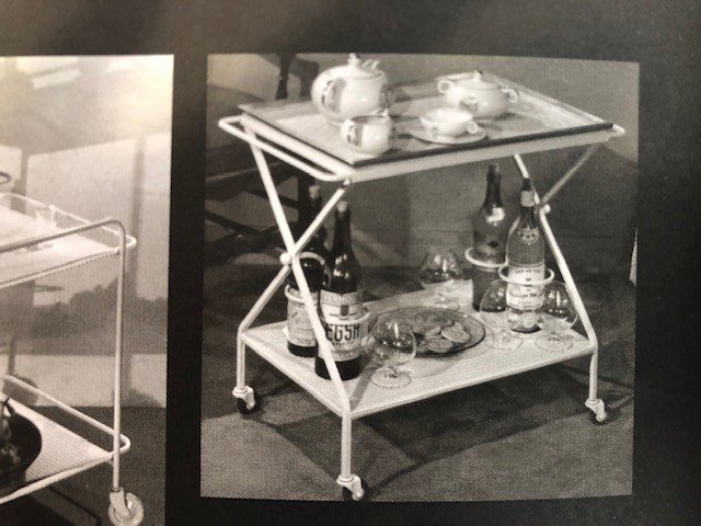 Serving Table By Mathieu Mategot 1950 (removable Tray - Rolling Table)-photo-4