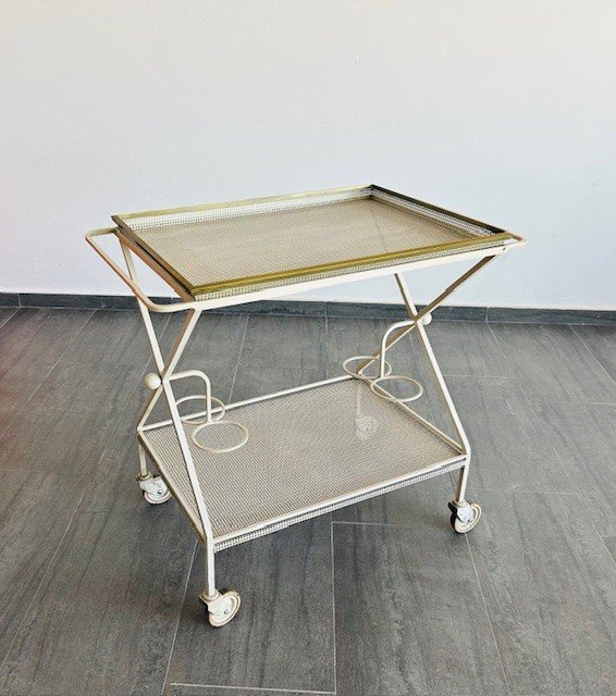 Serving Table By Mathieu Mategot 1950 (removable Tray - Rolling Table)