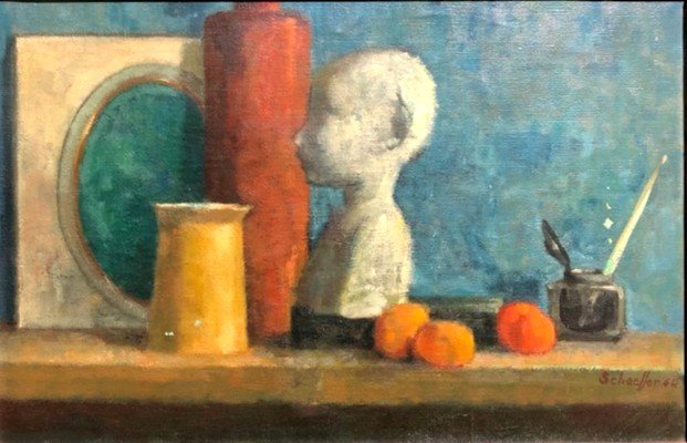 Rare Still Life Hst By Ilse Schaeffer (1899-1970) Impressionism Germany Austria