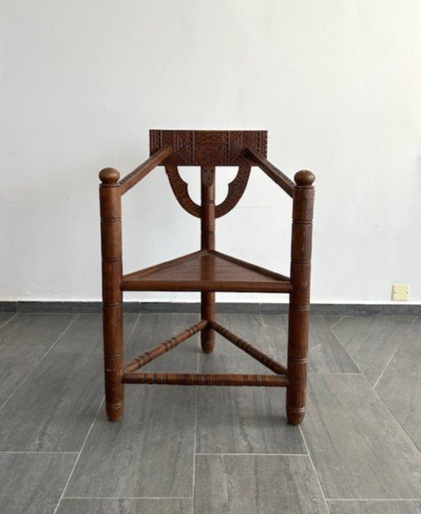 Swedish Design Tripod Armchair 1950 (munk Model - Decoration - Vintage)-photo-3