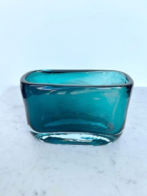 Elégant Vase En Verre De Murano Datant Des Années 2000  (esprit Venini, Seguso,, Sommerso...)-photo-3