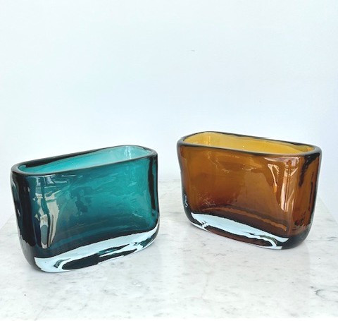 Elegant Murano Glass Vase From The 2000s (venini, Seguso, Sommerso Style...)-photo-1