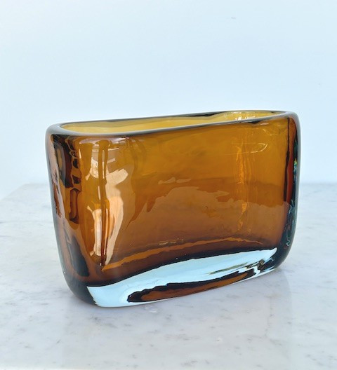 Elegant Murano Glass Vase From The 2000s (venini, Seguso, Sommerso Style...)