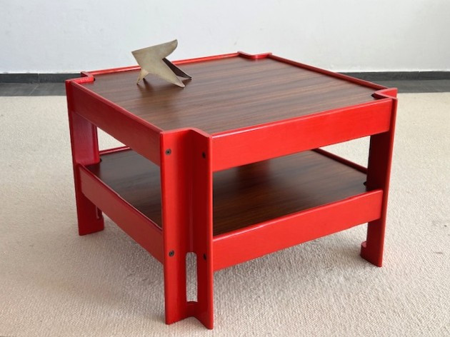 Designer Coffee Table By Sergio Asti For Poltronova Italy Circa 1960 (sottsass-arteluce-knoll..)-photo-2