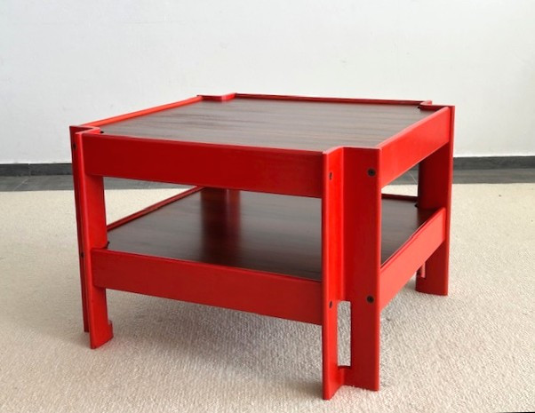 Designer Coffee Table By Sergio Asti For Poltronova Italy Circa 1960 (sottsass-arteluce-knoll..)-photo-4