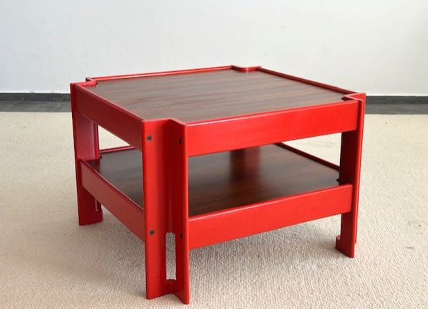 Designer Coffee Table By Sergio Asti For Poltronova Italy Circa 1960 (sottsass-arteluce-knoll..)-photo-3