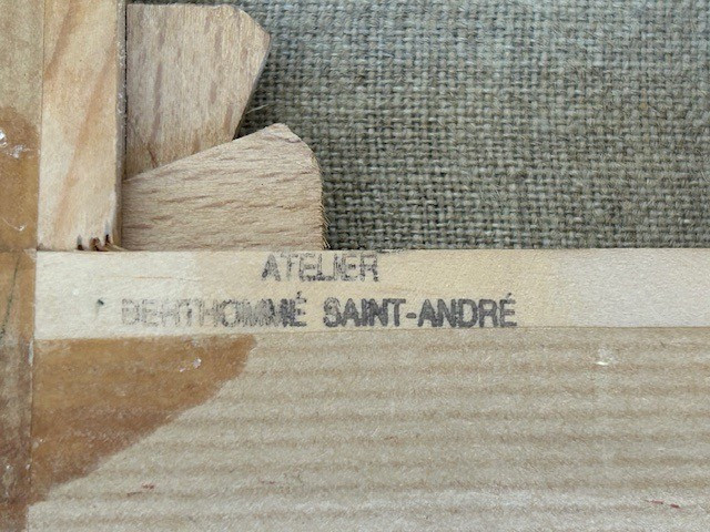 Huile sur panneau Louis Berthommé Saint André ( 1905 - 1977 )  fauvisme expressionnisme  XXème -photo-4