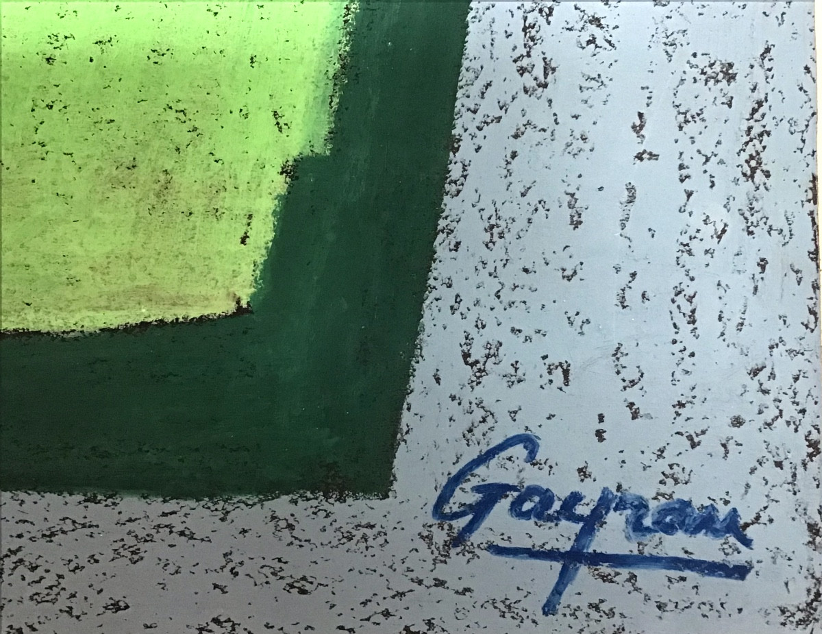 Large Pastel By Guy Leclerc Gayrau (1942- ) Abstraction Cubism 20th Century -photo-2