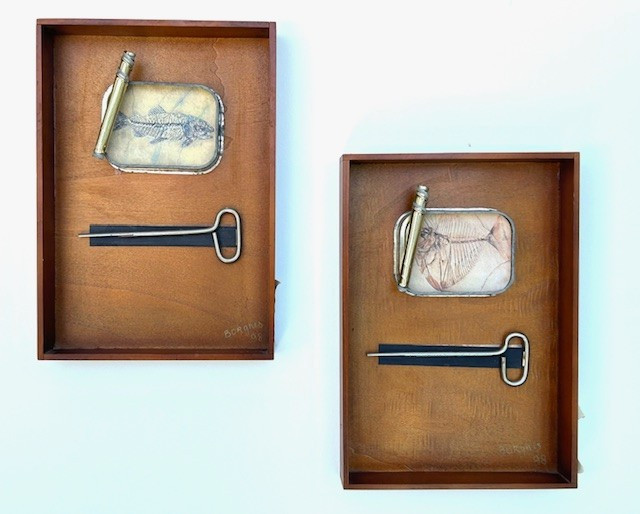 Gerard Borgnis technique mixte surréaliste et humoristique nature morte-photo-2