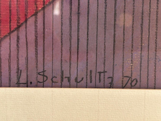 Large Pastel By Lev (leff) Schultz (1897 1970) Russian School Of Modern Art.-photo-1