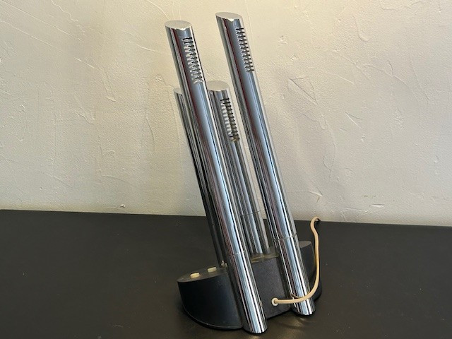 Lampe de bureau design orgue de Mario Faggian pour LUCI 1970 ( Sarfatti Sciolari stilnovo )-photo-3
